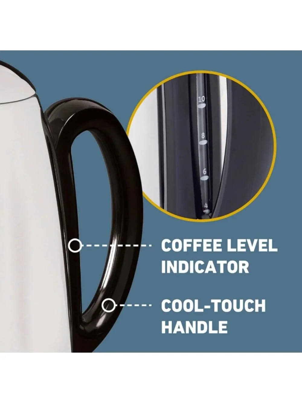 Classic Electric Coffee Percolator, 12-Cup, Stainless Steel, Heat-Resistant
